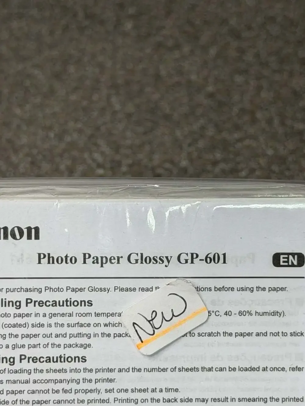 Canon Photo Paper Glossy GP-601 Lot of 3 Sealed Packs